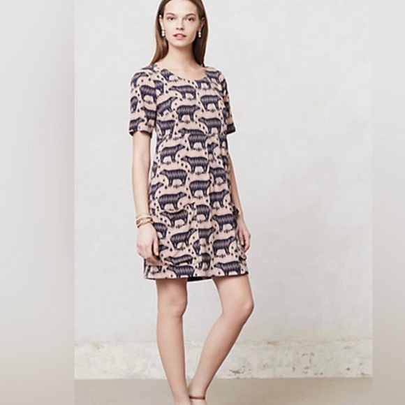 🐻🐻Anthropologie Maeve Zola Bear Dress 🐻🐻 - Picture 1 of 12